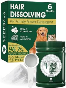 Seedshub Pet Hair Remover for Laundry - Dog & Cat, 96.7% Hair Dissolution, Detergent + Stain Remover, 6-Month Supply, HE/Top/Front-Load Compatible, Removes Residue & Odors, Septic Safe