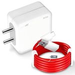 NeroEdge Supervooc 80W Power Adapter Super Fast Charger for Oneplus True 80W Pd Charging Adapter Compatible for Oneplus 12/12R/11/11R/10/10 Nord Ce 3 Lite 5G|Nord 2T 5G|Nord Ce 2 Lite 5G|Nord 5G,White