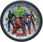 Amscan Marvel Avengers Powers Unite Paper Plates, 7 inch (Pack of 8)