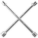 Cartman 14" Heavy Duty Universal Lug Wrench, 4-Way Cross Wrench