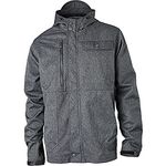 Derecho Soft Shell Jacket Slate Small Waterproof, Poly Bag