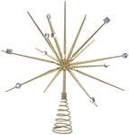 Kurt S. Adler 14.8-Inch Gold Starburst Throng Treetop