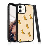 Orange Dinosaur Pattern for iPhone 6 Plus/6s Plus Case Shockproof Anti-Scratch Protective Cover Soft TPU Hard Back Cute Animal Cell Phone Case for Boys Girls Teens Women