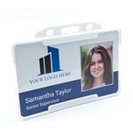 Personalised Photo ID Card and Business Logo with Optional Card Holder and Lanyard. Customise. Staff Nurse Teacher Security Company. Many Colour Options