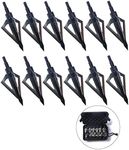 PG1ARCHERY 12 Pack 3 Fixed Blade Ar