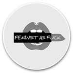 2 x 30cm Vinyl Stickers - Feminist Lips Lipstick Decals 38756