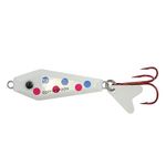 Northland Tackle Buck-Shot Coffin Ice Fishing Spoon, Wonderbread, 3/8 Oz, 1/Cd