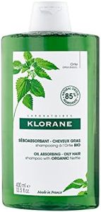 Klorane - Oil Absorbing Shampoo with Organic Nettle for Oily Hair and Scalp - Helps Absorb Excess Oil - 400ml