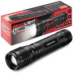 GearLight High Lumens LED Flashlight S2500 - Powerful Patented 1500 Lumen Flashlights, Brightest Tactical Flash Light, Super Bright Camping Accessories and Gear