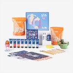 Sculpd Pottery Starter Kit - Complete Air Dry Clay + Painting Beginner Set for 2 Adults: Includes Sculpting Tools, Acrylic Paint, Brushes, Easy Guide, Video Tutorial & More - Date Night Crafts Gift