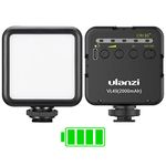 ULANZI VL49 2000mAh LED Video Light w 3 Cold Shoe Mounts Type C Charging Soft Light Panel for DJI OSMO Mobile 3 Pocket Zhiyun Smooth 4 Sony RX100 VII Canon G7X Mark III A6400 6600 for Action Camera