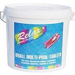 5kg RELAX Multifunctional Chlorine Tablets Small 20g Spa Multi Hot Tub Swimming Pool Sanitiser*