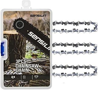 SENSILIN S62 18 Inch Chainsaw Chain, 3/8" LP Pitch .050" Gauge 62 Drive Links Fits Oregon 571037, Echo 91PX62CQ, Poulan Pro 051338, EGO AC1800, Craftsman, McCulloch, Ryobi, Remington, Kobalt