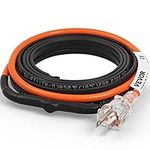 VEVOR Self-Regulating Pipe Heating Cable, 18-feet 5W/ft Heat Tape for Pipes Freeze Protection, Protects PVC Hose, Metal and Plastic Pipe from Freezing, 120V