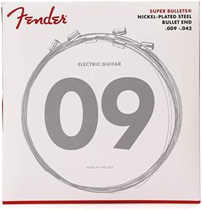 Fender Super 3250 Bullet Electric Guitar Strings, Nickel Plated Steel, Bullet End, 3250L .009-.042