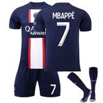 22-23 New Paris Soccer Jersey Set PSG Home Away Kids Adults Football Jersey Boy Man Sportswear A MBA-ppé