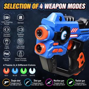 LUKAT Laser Tag Set – Multiplayer Infrared Blasters & Vests Game