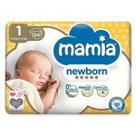 ALDI Mamia Newborn Nappies, Size 1, (24 Nappies) Ultra Dry Air System