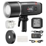 Godox AD600BM II Bowens Mount 600Ws GN87 HSS Outdoor Manual Flash Strobe Monolight,0.01~1.9s Recycle Time,10.8V/8940mAh Lithium Battery,500 Full Power Flashes (Godox AD600BM Upgraded)