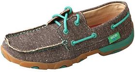 Twisted X Women's Boat Shoe Canvas 