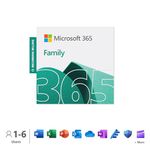 Microsoft 365 Family | 12-Month Auto-Renewing Subscription | Up to 6 People | Word, Excel, PowerPoint | 1TB OneDrive Cloud Storage | PC/Mac Digital Download | Activation Required