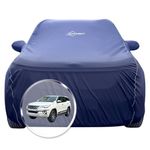 NEODRIFT 'NeoTech' Car Cover for Toyota Fortuner with Fender Mirror (100% Water-Resistant, All Weather Protection, Tailored Fit, Multi-Layered & Breathable Fabric) (Colour: Blue)