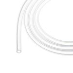 Rebower 2m(7ft) Silicone Tubing 4mm ID 7mm OD Clear Industrial Plastic Tubing Pure Silicone Hoses for Pump Siphoning Draining Irrigation Brewing, 0.16" x 0.28"