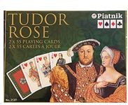 Tudor Rose Vintage Austrian Playing Cards Made by Piatnik by Piatnik 2 Decks Playing Cards