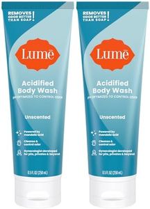 Lume Acidified Body Wash - 24 Hour Odor Control - Removes Odor Better than Soap - Moisturizing Formula - Formulated Without SLS or Parabens - OB/GYN Developed - 8.5 ounce (Pack of 2) (Unscented)