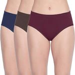 BODYCARE Women's Cotton Panties (Pack of 3) ES-2D_Assorted (4XL)