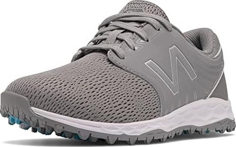 New Balance Women's Fresh Foam Breathe Golf Shoe, Grey/Rose, 8.5 Wide