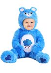 Care Bears Grumpy Bear Costume for Infants, Blue Bear One-Piece for Babies, Fuzzy Bear Jumpsuit for Halloween 3/6 Months