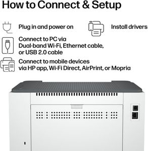 HP LaserJet M209dw Wireless Mono Printer – Duplex, 150-Sheet Tray