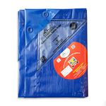 Tandhan Ecopaulin Cross Laminated Multilayer Eco-Friendly Tarpaulin Sheet Waterproof Tirpal Heavy Duty 21 X 18 Ft Poly Tadpatri - Multipurpose 150 GSM Plastic Cover Tharpai, Thadika, Tarp (Blue)