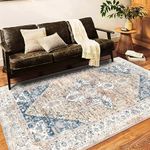 CHAMPLANT Washable Vintage Area Rug