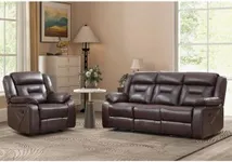 EBELLO Manual Recliner Sofa Set, Fa