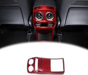 RURZTDAKM for Mercedes Benz G-Class W464 2019-2023 Rear AC Vent Outlet Cover Trim Real Carbon Fiber Interior Decoration Accessories 1PCS(Red)