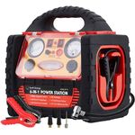 Tyrell Chenergy 2200A Battery Booster Jump Starter with Air Compressor Car Tire Inflator, Booster Pack with 110V 400W Power Inverter Dual AC/DC Ports,2.1A USB Port, 12V Jump Box, Jumper Clamp