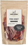 Farm Hounds - Pork Kidney - Premium Natural Pork Kidney Jerky For Dogs - Made From 100% Humanely Raised Pork - Organ Treats - Great For Training & Treats - No Added Fillers - Made in USA - 4oz -1 Pack