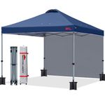 MASTERCANOPY Durable Ez Pop-up Gazebo Tent with 1 Sidewall (2.5x2.5M,Navy Blue)