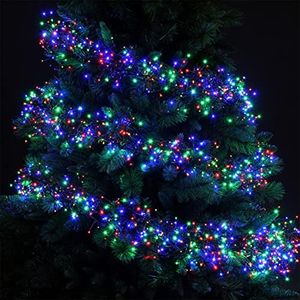 1000 LED 14.5M Cluster Lights Christmas Lights with 8 Modes and Memory Function (Multi-Colored)