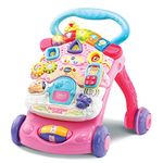 VTech - Super Pink Talking Walker, Foldable Baby Walker, Detachable Learning Board, Activity and Development Toy, Learning to Walk, Gift for Babies from 9 Months