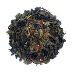 Dancing Leaf Green Tea with Peach & Hibiscus | Green Tea, Hibiscus Flowers, Orange Peels & Peach | Green Tea Blend | Loose Leaf Pouch (100gms)