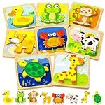 Exorany Wooden Toddler Puzzles Mont