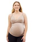 Cake Maternity Womens Marshmallow Petite Nursing Tank Cami Shirt, Mocha, M UK