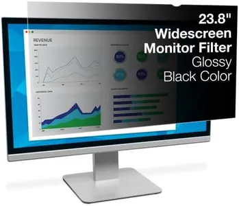 3M Privacy Filter for 23.8 in. Widescreen Monitor (PF238W9B),Black