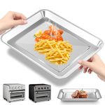 Toaster Oven Tray Replacement Parts for Cuisinart TOA-60 TOA-65 TOA-70 Toaster Air Fryer Convection Oven, 12 * 11'' Air Fryer Tray Replacement Stainless Steel Pan Toaster Oven Accessories Parts