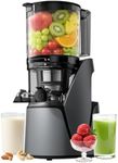 EanOruus Juicer Machines, 3-in-1 Cold Press Juicer with 6.5" Extra Large Chute, 100oz Large Capacity, AC Motor, Makes Juice, Nut Milk & Sorbet, Premium Gray
