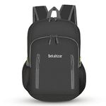 Bekahizar 20L Ultra Lightweight Backpack Foldable Hiking Daypack Rucksack Water Resistant Travel Day Bag for Men Women Kids Outdoor Camping Mountaineering Walking Cycling Climbing (Black)