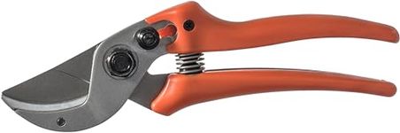 Original LÖWE 15 Anvil Secateurs 15.107 with Bypass Geometry for Smaller to Medium Hands - Curved Non-Stick Coated Blade Ideal for Cutting Hard Wood Such as Linden Spruce Larch Oak